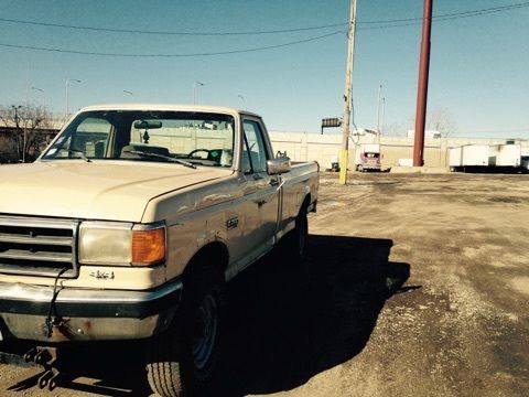 1990 Beige Ford F-250 STANDARD