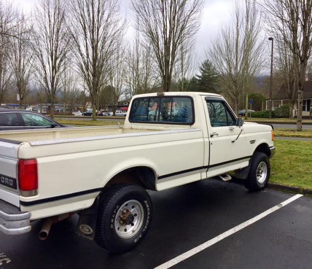 1990 WHITE Ford F-250 SINGLE CAB