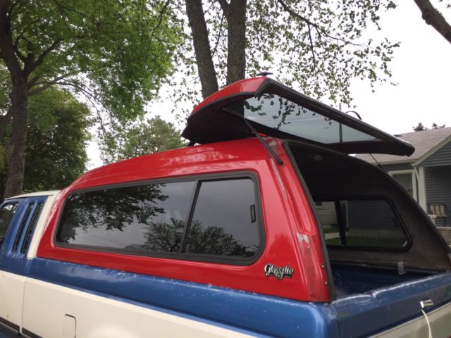 1990 Blue Ford F-250 Extended Cab Pickup