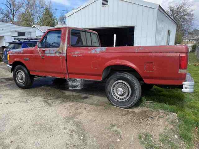 1990 Red Ford F-250 Pickup