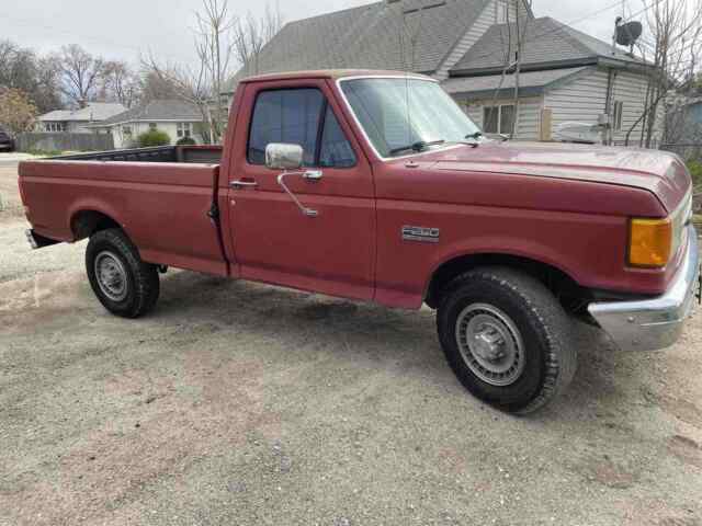 1990 Red Ford F-250 Pickup