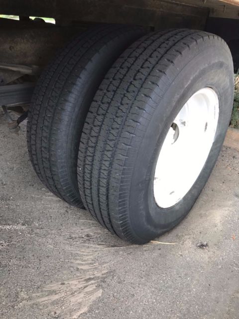 1990 White/Orange Ford F-350