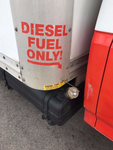 1990 White/Orange Ford F-350