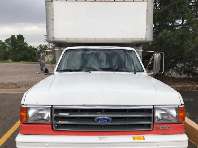 1990 White/Orange Ford F-350