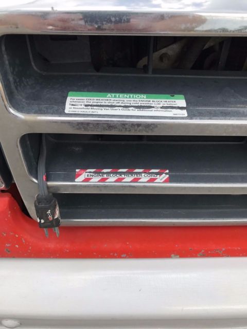 1990 White/Orange Ford F-350