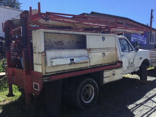 1990 White Ford F-350 Cab & Chassis