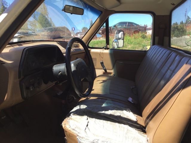 1990 White Ford F-350 Cab & Chassis