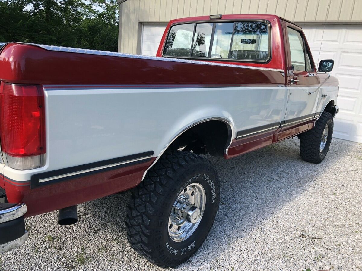 1990 Red Ford F-350 Pickup