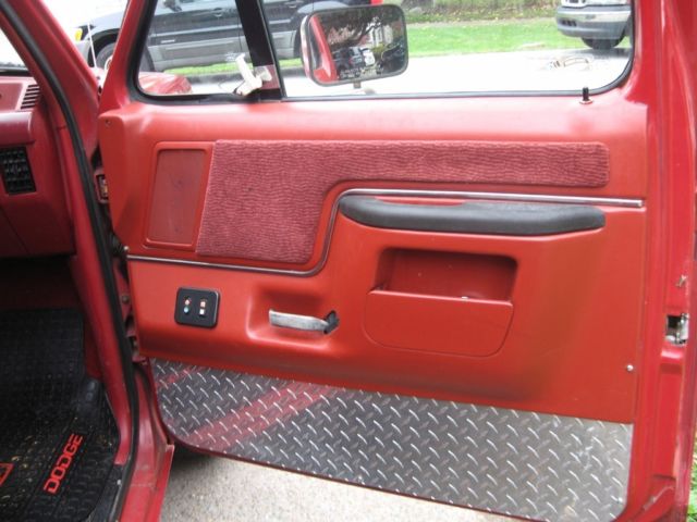 1990 Red Ford F-150 Standard Cab Pickup