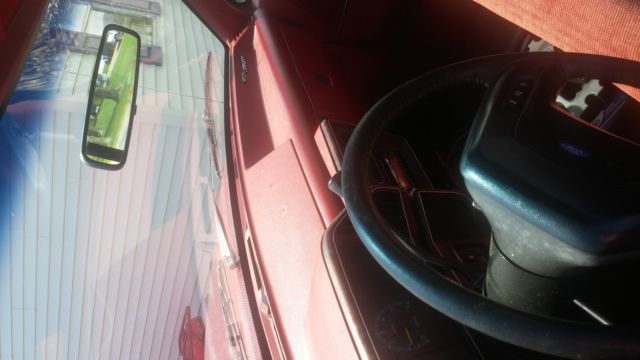 1990 Red Ford F-150 Standard Cab Pickup