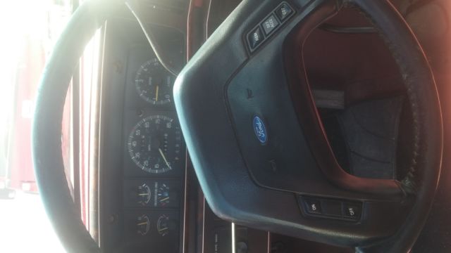 1990 Red Ford F-150 Standard Cab Pickup