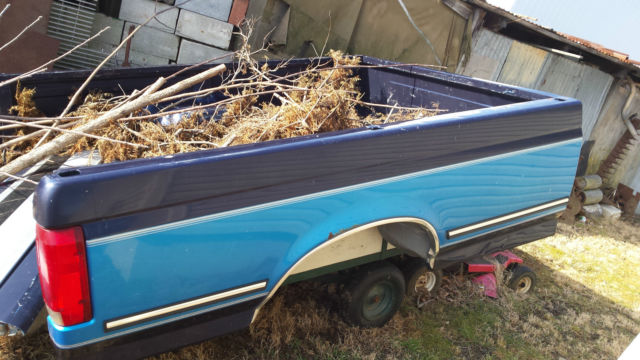 1990 Blue Ford F-250 Extended Cab Pickup