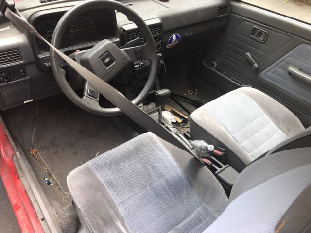 1990 Red Ford Festiva