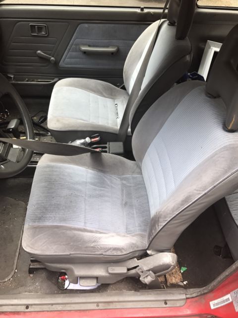 1990 Red Ford Festiva