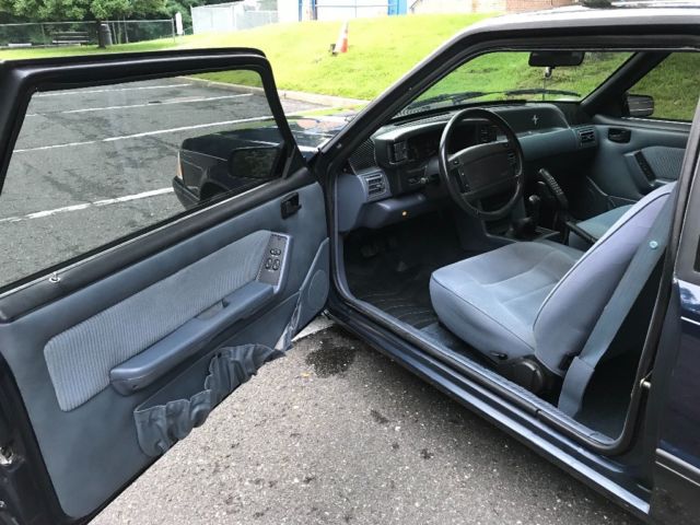 1990 Blue Ford Mustang Coupe