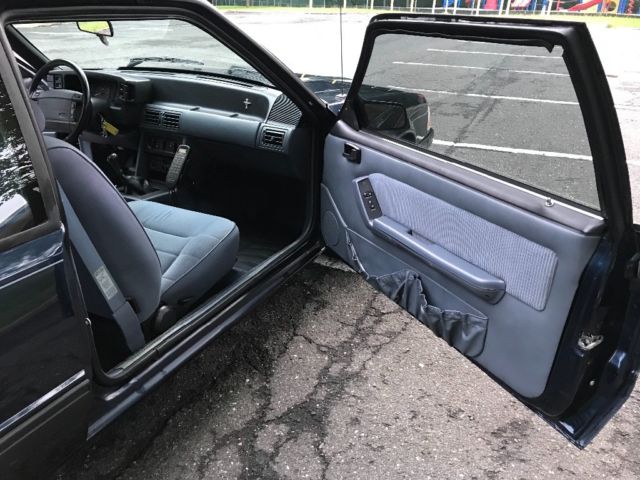1990 Blue Ford Mustang Coupe