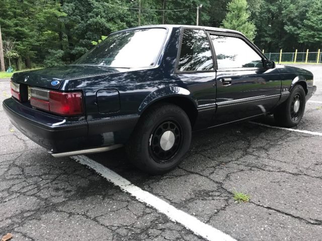 1990 Blue Ford Mustang Coupe