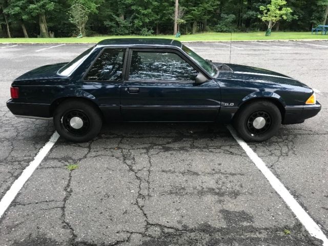 1990 Blue Ford Mustang Coupe