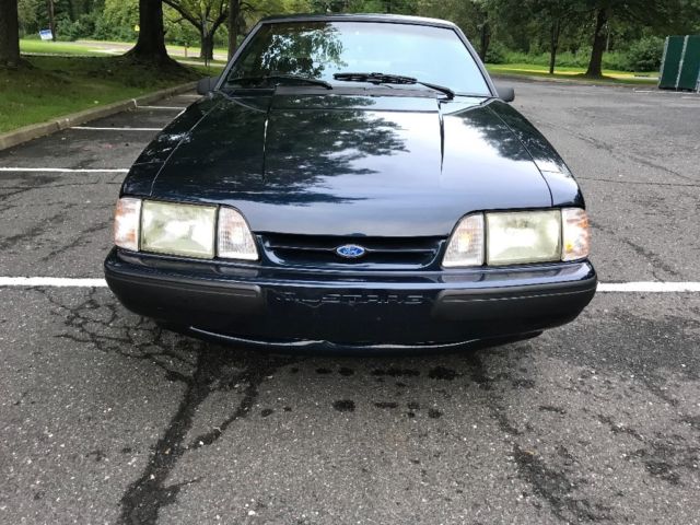 1990 Blue Ford Mustang Coupe