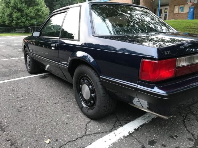 1990 Blue Ford Mustang Coupe