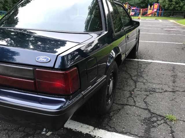 1990 Blue Ford Mustang Coupe