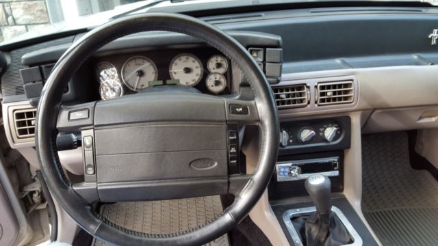 1990 Silver Ford Mustang