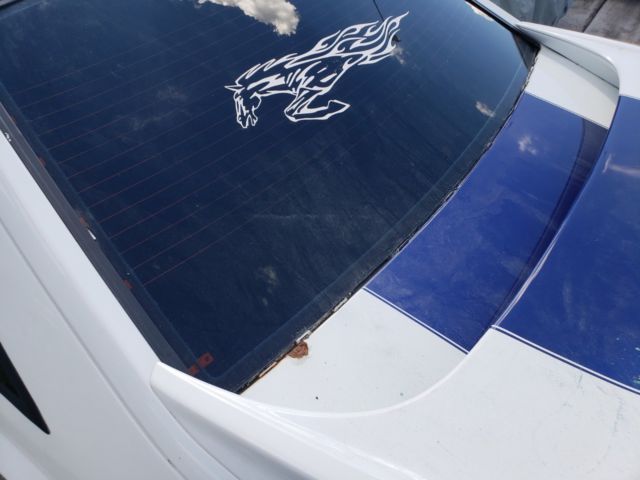 1990 White Ford Mustang Hatchback