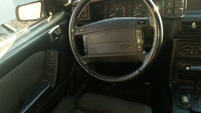 1990 White Ford Mustang Hatchback