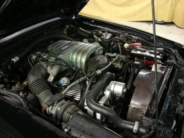 1990 Black Ford Mustang Convertible