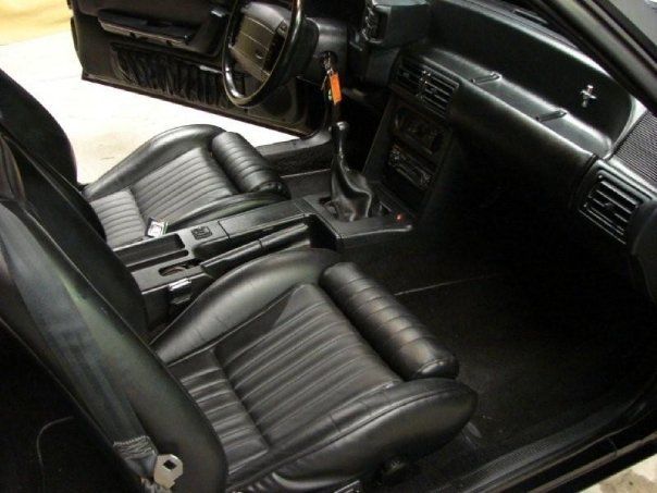 1990 Black Ford Mustang Convertible