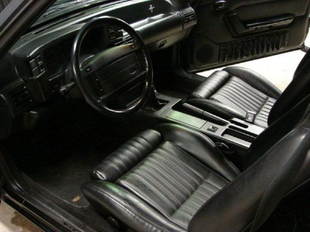 1990 Black Ford Mustang Convertible