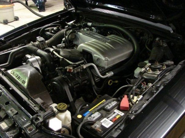 1990 Black Ford Mustang Convertible