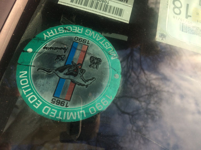 1990 Green Ford Mustang Convertible