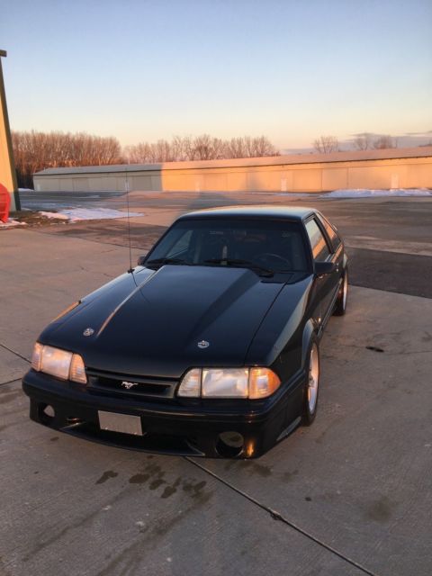 1990 Black Ford Mustang Hatchback