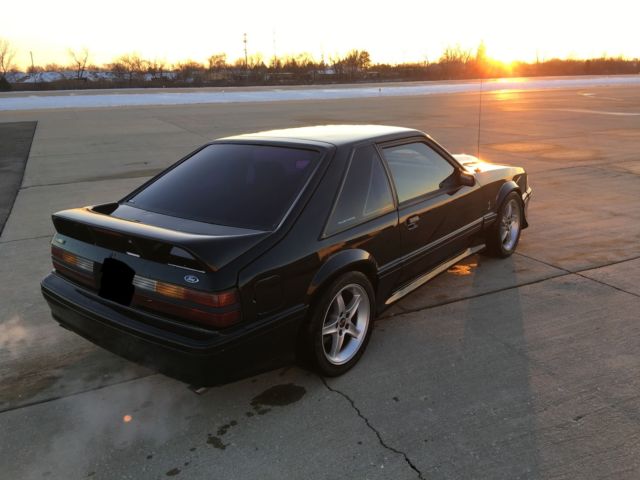 1990 Black Ford Mustang Hatchback