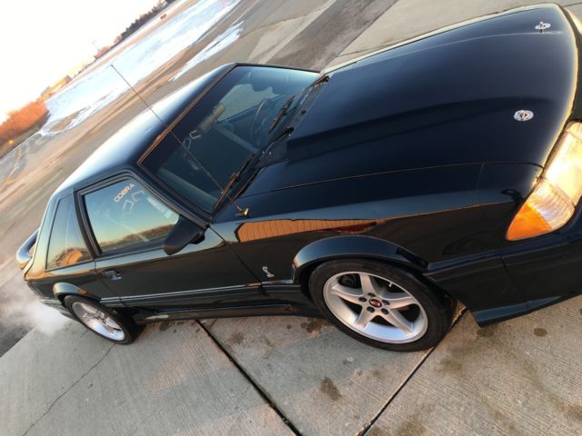 1990 Black Ford Mustang Hatchback