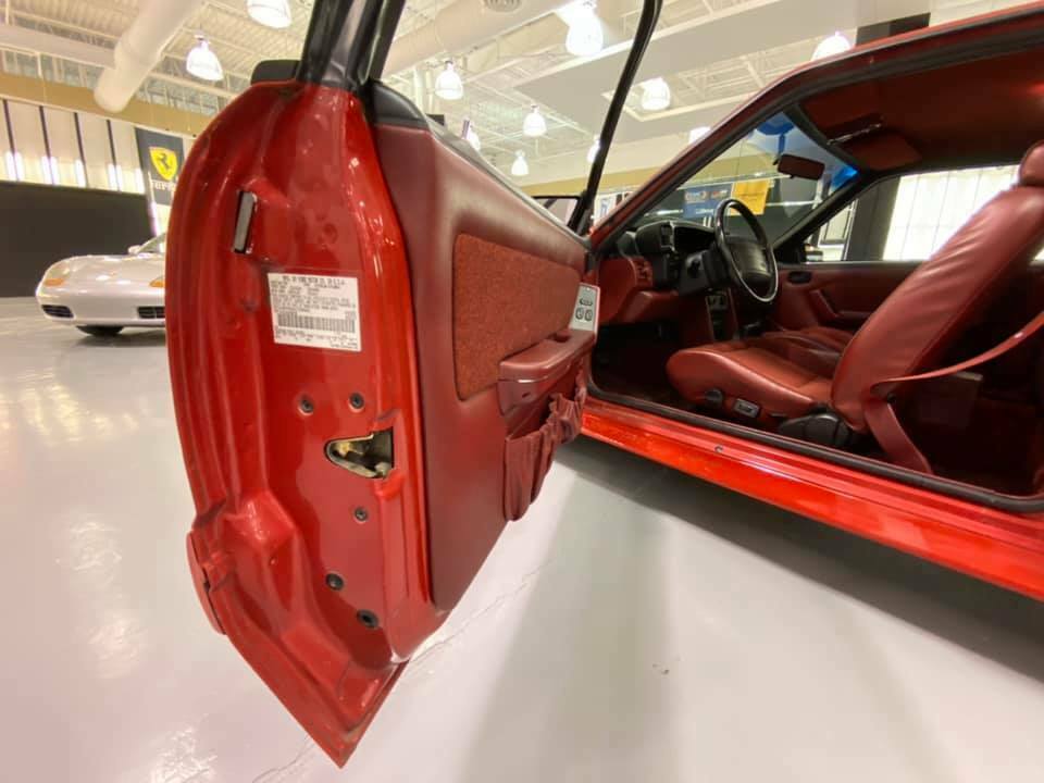 1990 Red Ford Mustang