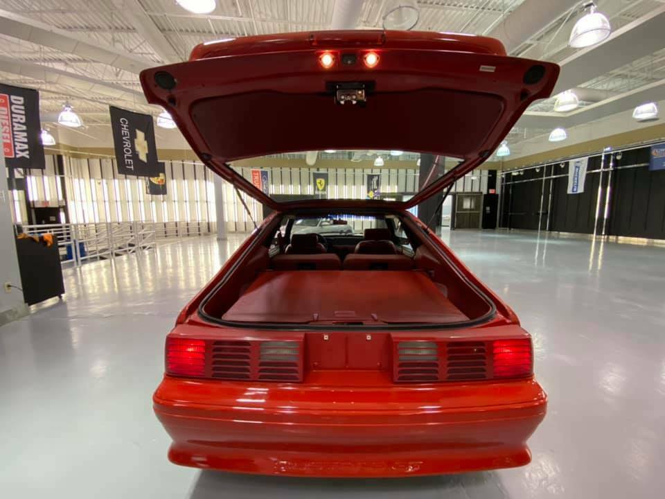 1990 Red Ford Mustang