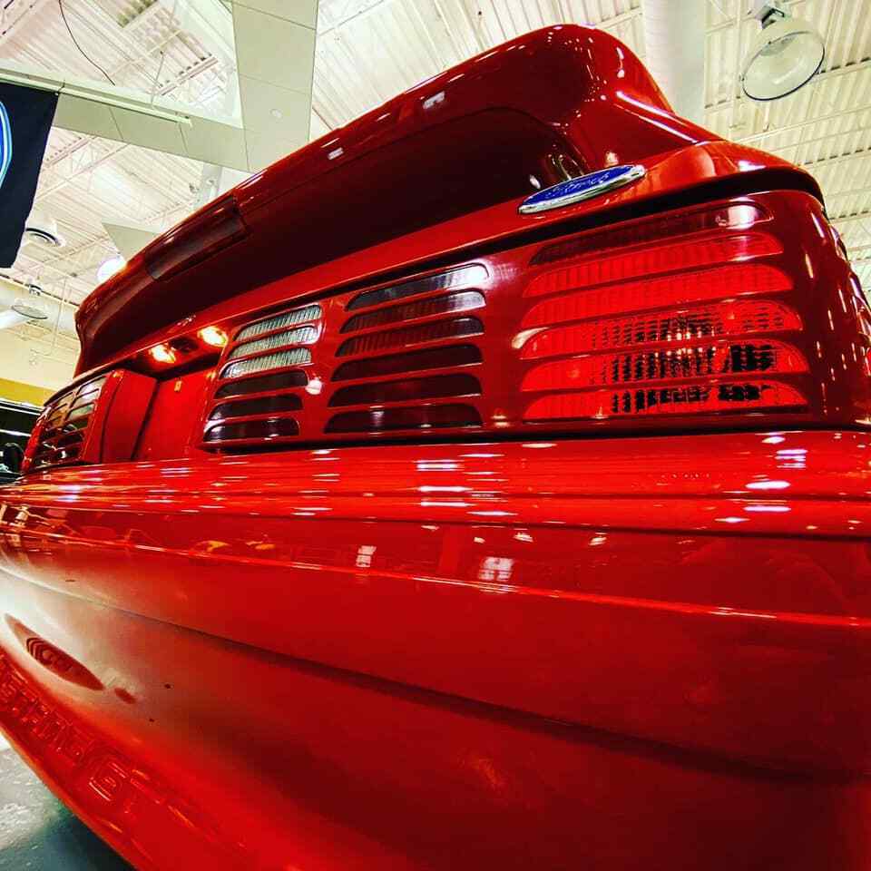 1990 Red Ford Mustang