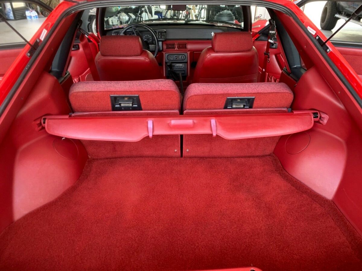1990 Red Ford Mustang Hatchback