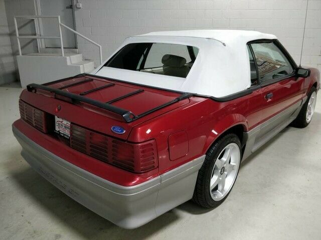 1990 Red Ford Mustang Convertible