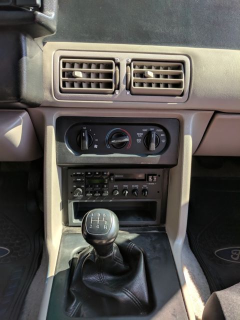 1990 Black Ford Mustang Hatchback