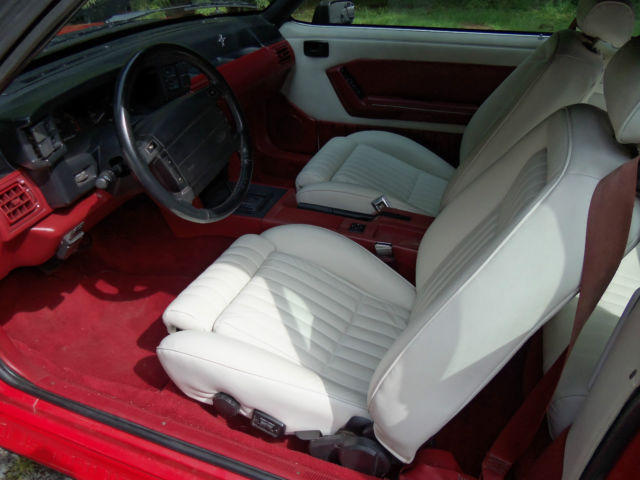 1990 Blue Ford Mustang Convertible