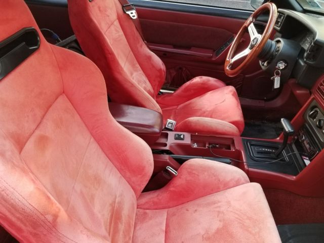 1990 Red Ford Mustang Hatchback