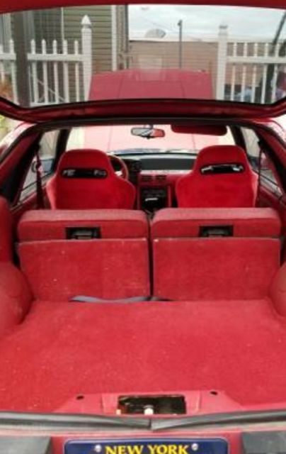 1990 Red Ford Mustang Hatchback