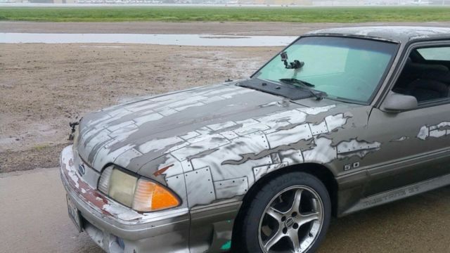 1990 Gray Ford Mustang Hatchback