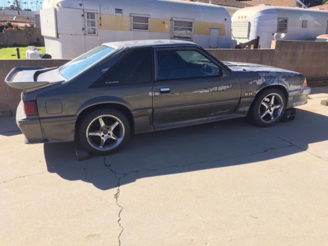 1990 Gray Ford Mustang Hatchback