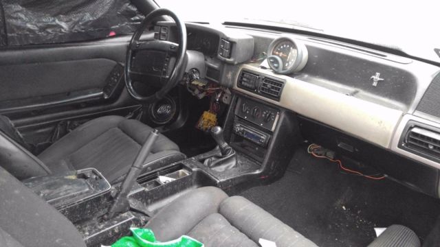 1990 Gray Ford Mustang Hatchback