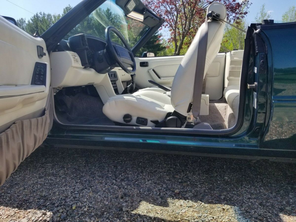 1990 Green Ford Mustang Convertible
