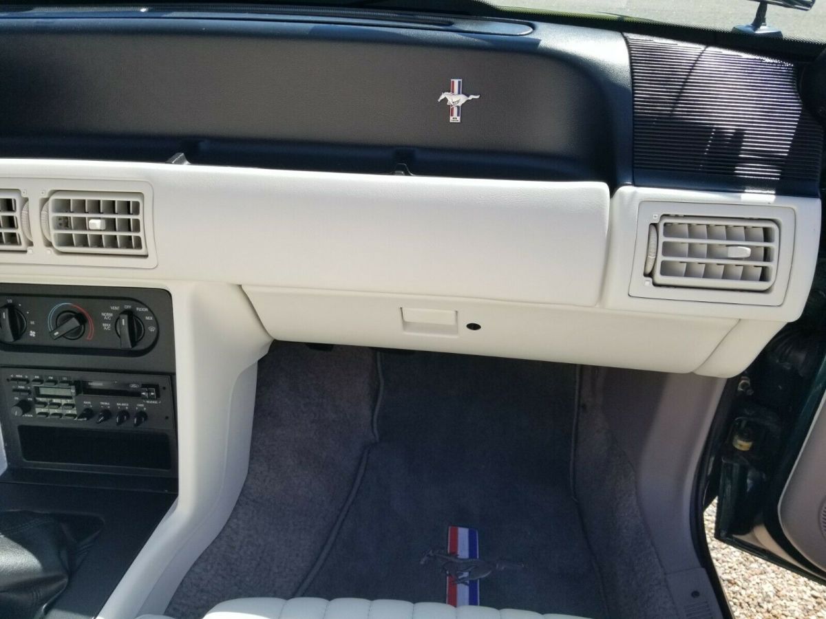 1990 Green Ford Mustang Convertible